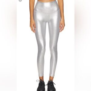 Beyond Yoga Silver High Waisted Leggings